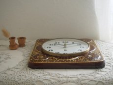 画像3: ミッドセンチュリー レトロ  VEDETTE 陶器の壁掛け時計 (3)