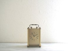 画像1: ミッドセンチュリー レトロ ドイツ Royal 真鍮製の置き時計 (1)