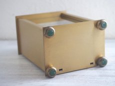 画像10: ミッドセンチュリー レトロ ドイツ Royal 真鍮製の置き時計 (10)