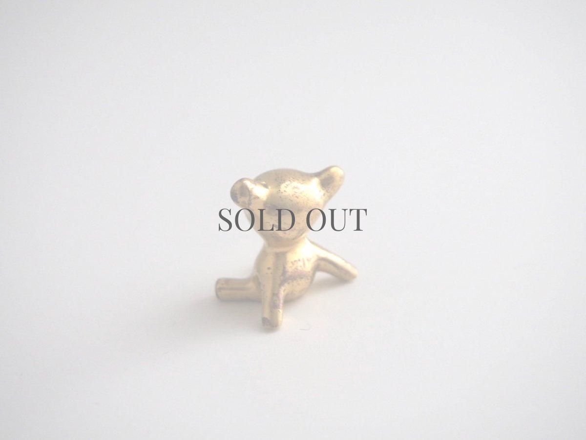 画像3: ヴィンテージ雑貨　ドイツの真鍮でつくられた小さな置物/クマ (3)