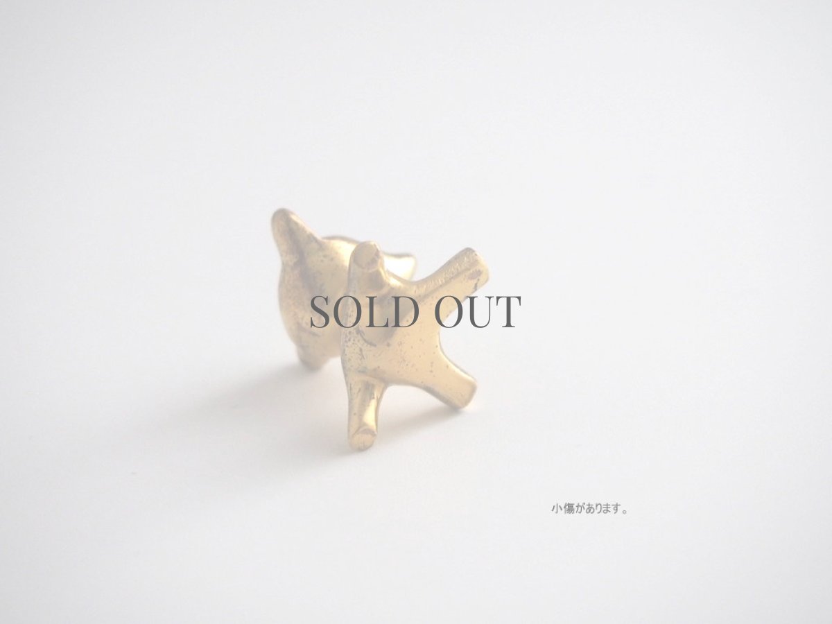 画像4: ヴィンテージ雑貨　ドイツの真鍮でつくられた小さな置物/クマ (4)