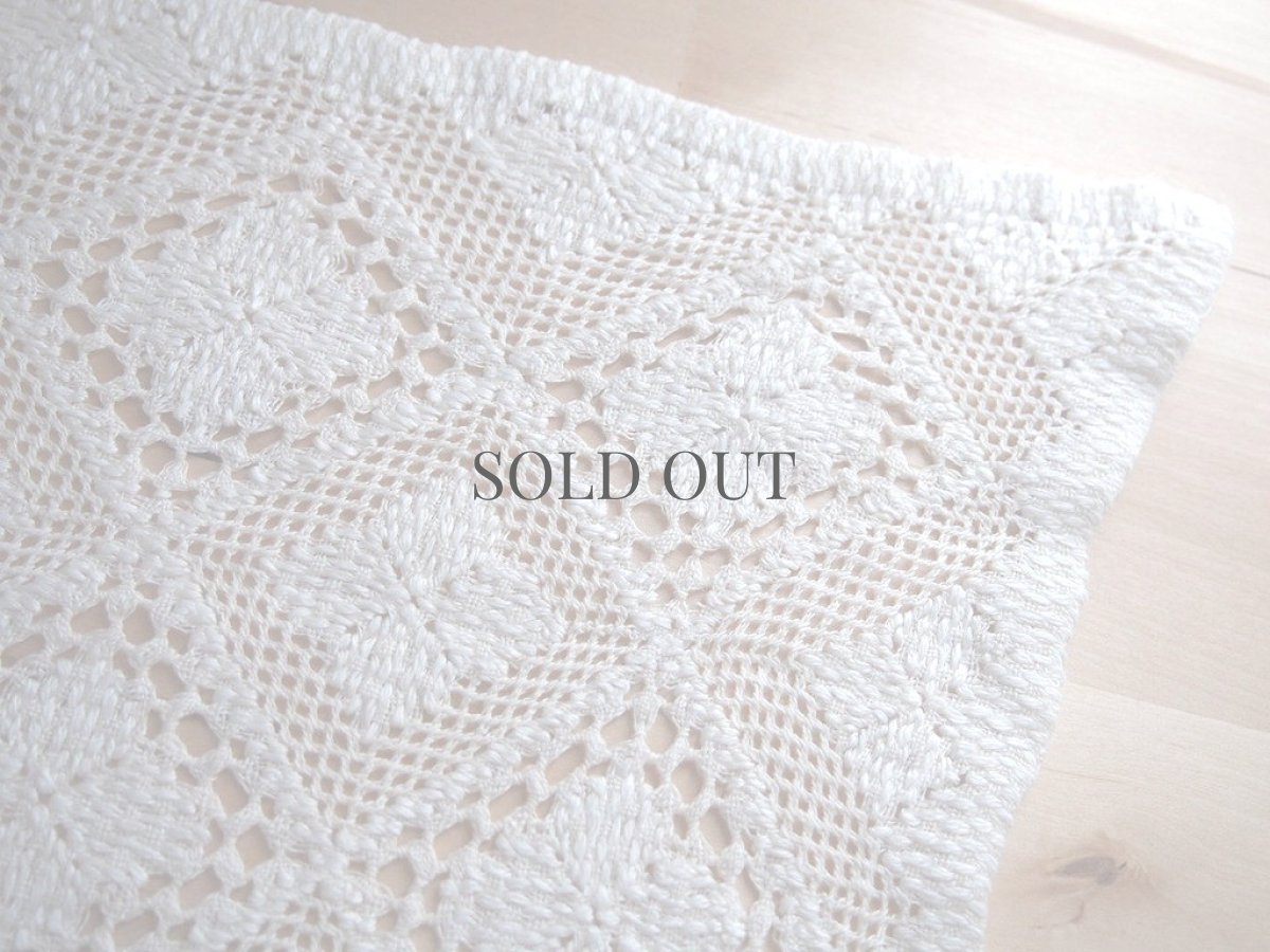 画像5: リネンのレースドイリー (5)