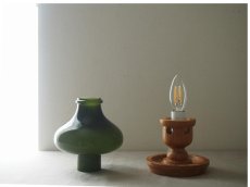 画像5: Vintage Glass Table Lamp ヴィンテージガラステーブルランプ (5)