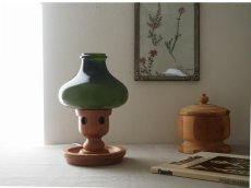 画像2: Vintage Glass Table Lamp ヴィンテージガラステーブルランプ (2)