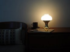 画像5: Vintage Glass Table Lamp/ENCO ヴィンテージガラステーブルランプ (5)