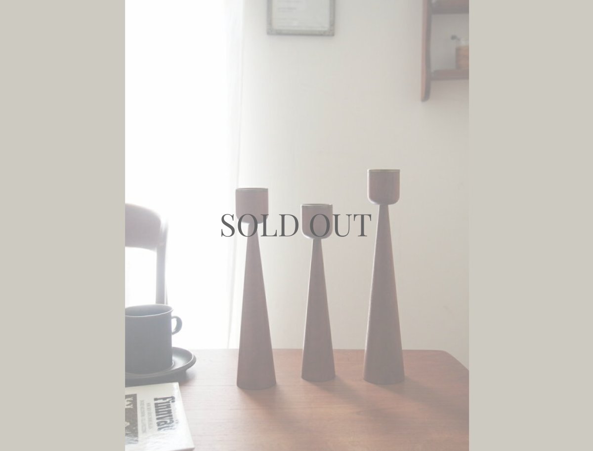 画像3: 北欧ヴィンテージ雑貨　チークと真鍮のキャンドルホルダー (3)