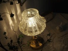 画像10: Vintage Table Lamp ヴィンテージ ガラスと真鍮のテーブルランプ (10)