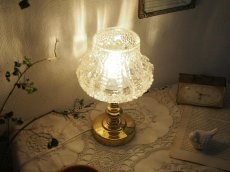 画像9: Vintage Table Lamp ヴィンテージ ガラスと真鍮のテーブルランプ (9)