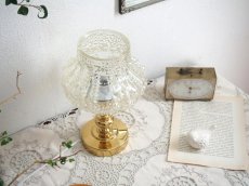 画像5: Vintage Table Lamp ヴィンテージ ガラスと真鍮のテーブルランプ (5)