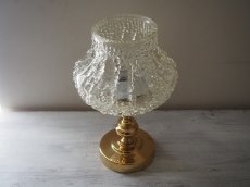 画像12: Vintage Table Lamp ヴィンテージ ガラスと真鍮のテーブルランプ (12)