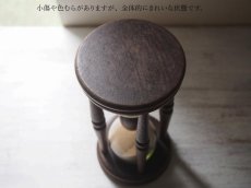 画像8: 北欧ヴィンテージ雑貨　手吹きガラスと木の砂時計 (8)