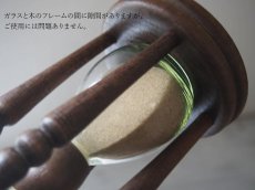 画像10: 北欧ヴィンテージ雑貨　手吹きガラスと木の砂時計 (10)