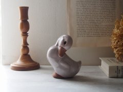 北欧ヴィンテージ　jie 陶器のアヒルの置物 