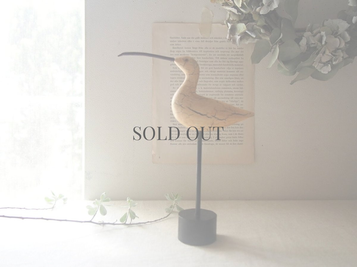 画像1: 北欧ヴィンテージ　木製の鳥の置物 (1)