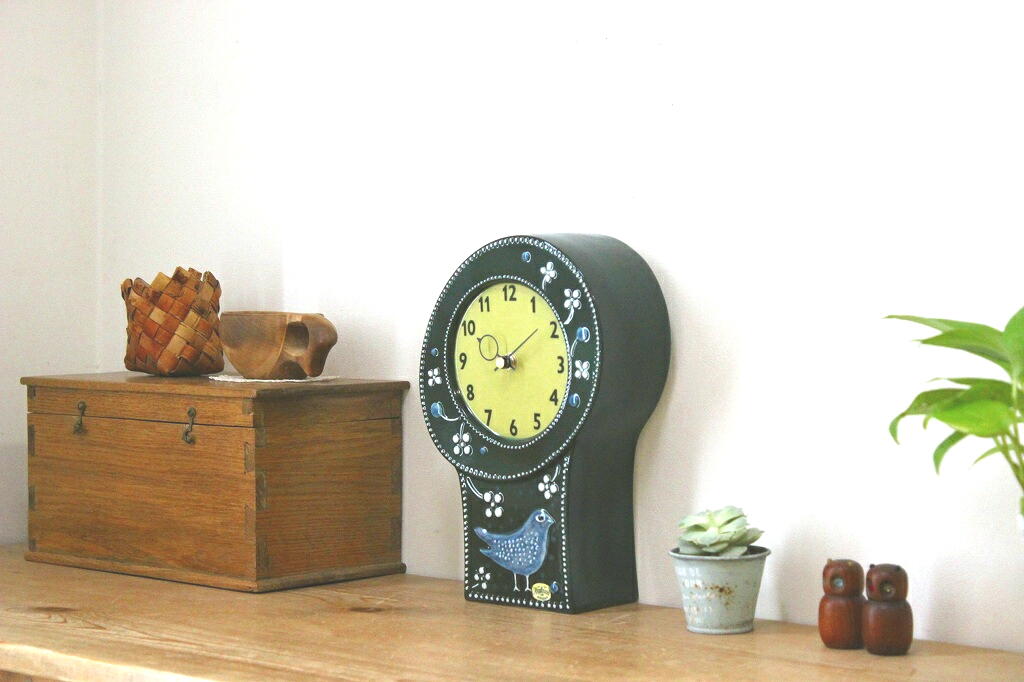 ロールストランド/Rorstrand　陶器の時計　シルヴィア・レウショヴィウス