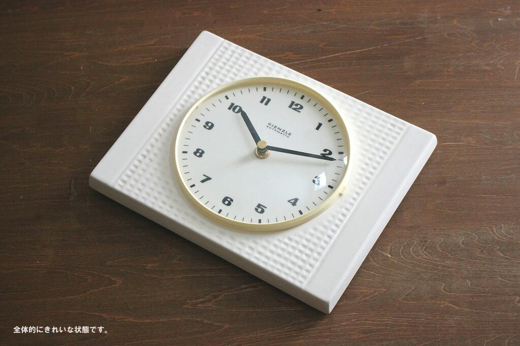 完売 Kienzle 陶製 掛け時計 ビンテージ スペースエイジ 北欧 レトロ 
