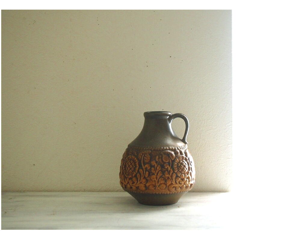 ミッドセンチュリー ヴィンテージ JASBA Keramik 陶器のフラワーベース 