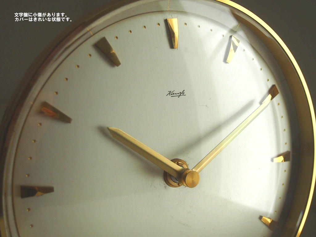 ミッドセンチュリー レトロ ドイツ KIENZLE 真鍮製の置き時計 - 北欧 ...