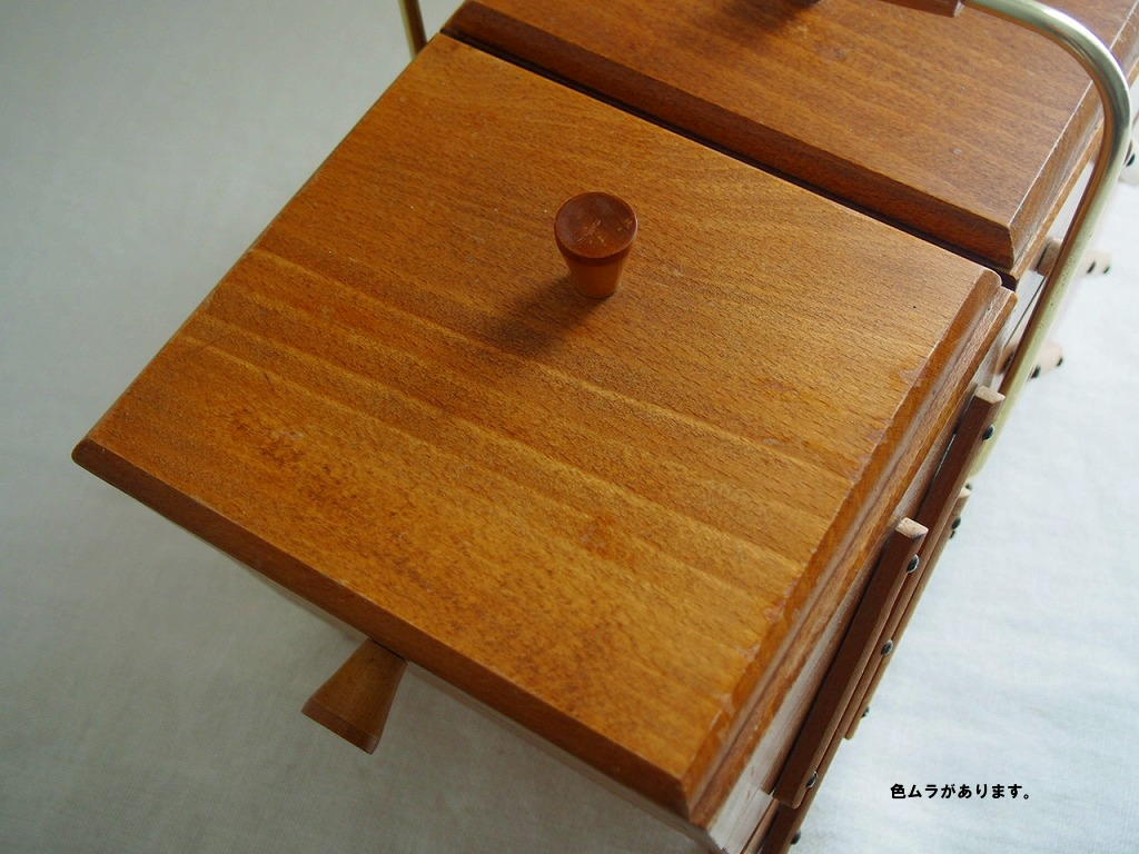 北欧ヴィンテージ 木製ソーイングボックス/裁縫箱 - 北欧ヴィンテージ 