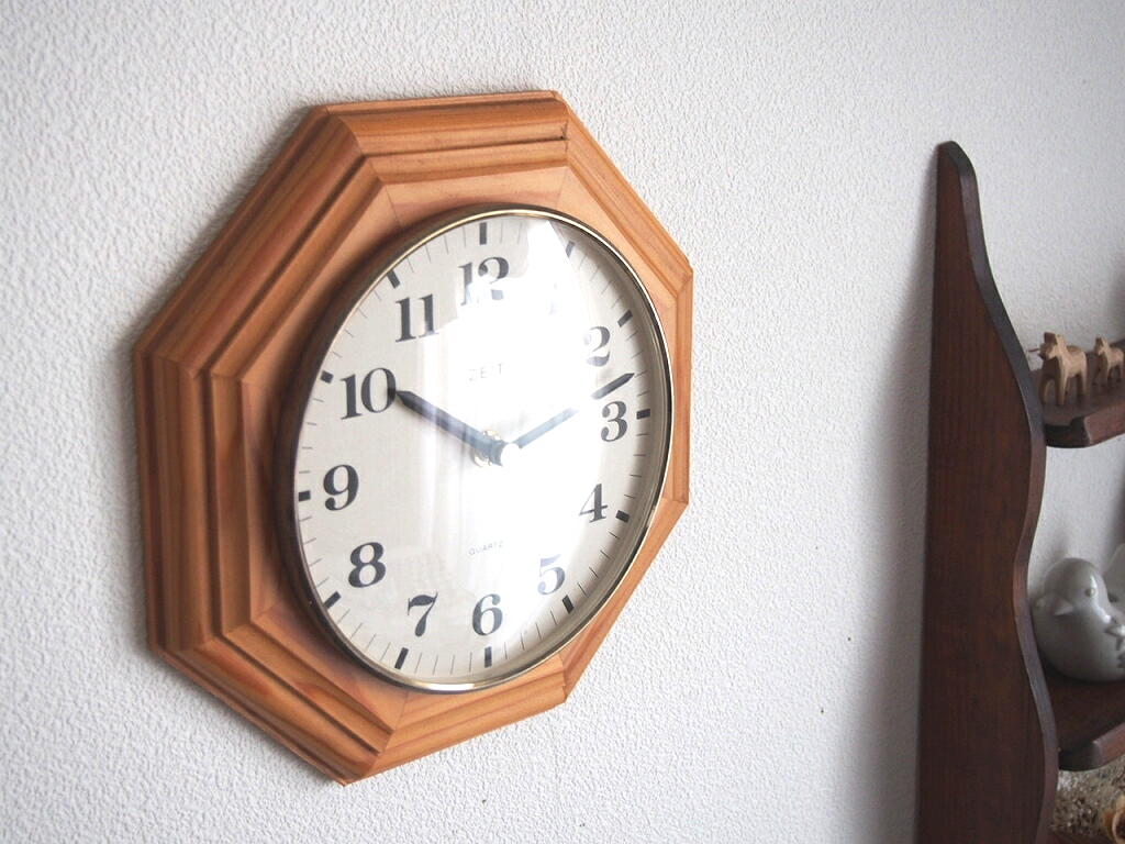 ミッドセンチュリー レトロ ZEIT 木製壁掛け時計 - a n t e n n a