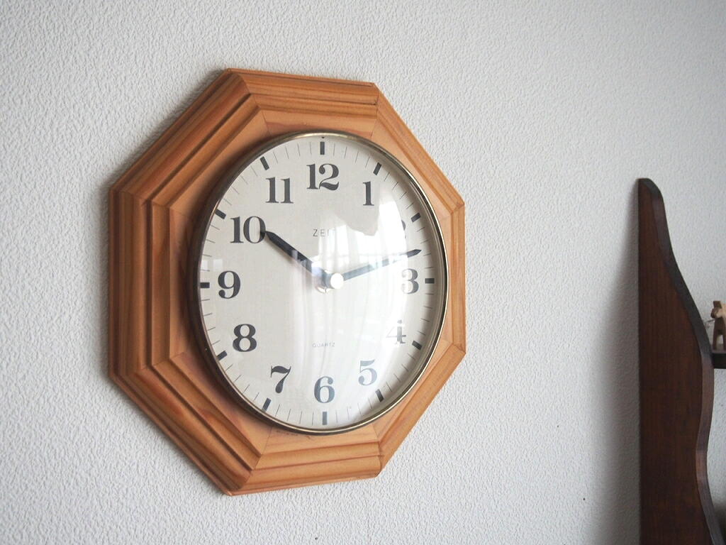 70ｓ☆ブローバ☆掛け時計☆置時計☆ホワイト☆ミッドセンチュリー☆アンティーク 70s☆ブローバ☆掛け時計☆置時計☆ホワイト☆ミッド