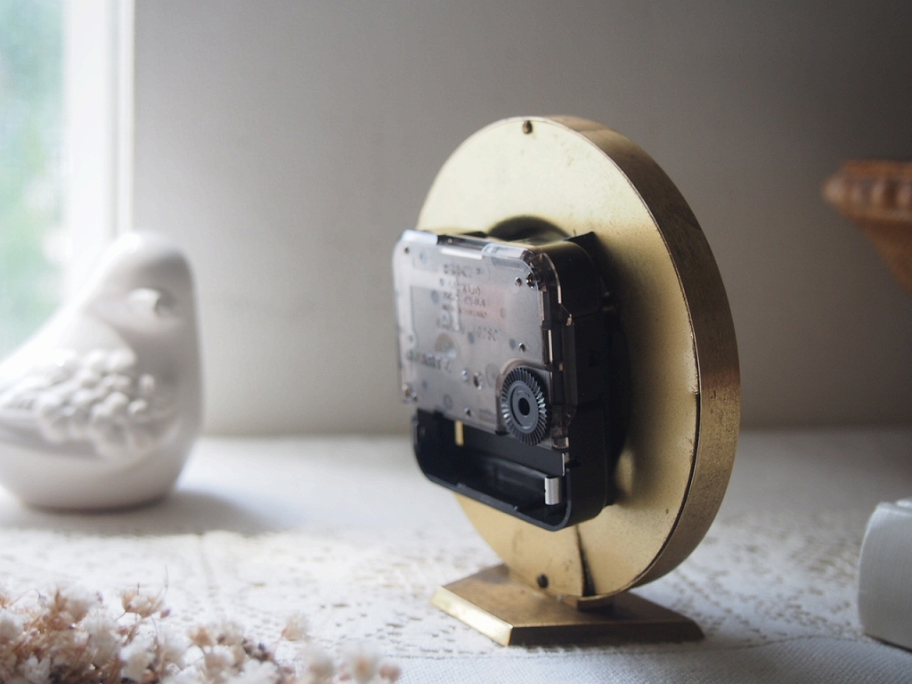 ミッドセンチュリー レトロ Mauthe 真鍮の置き時計 - a n t e n n a